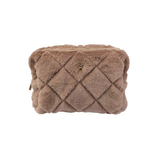 Hovedbilde Faux Fur Quilted Make-Up Pouch - Small