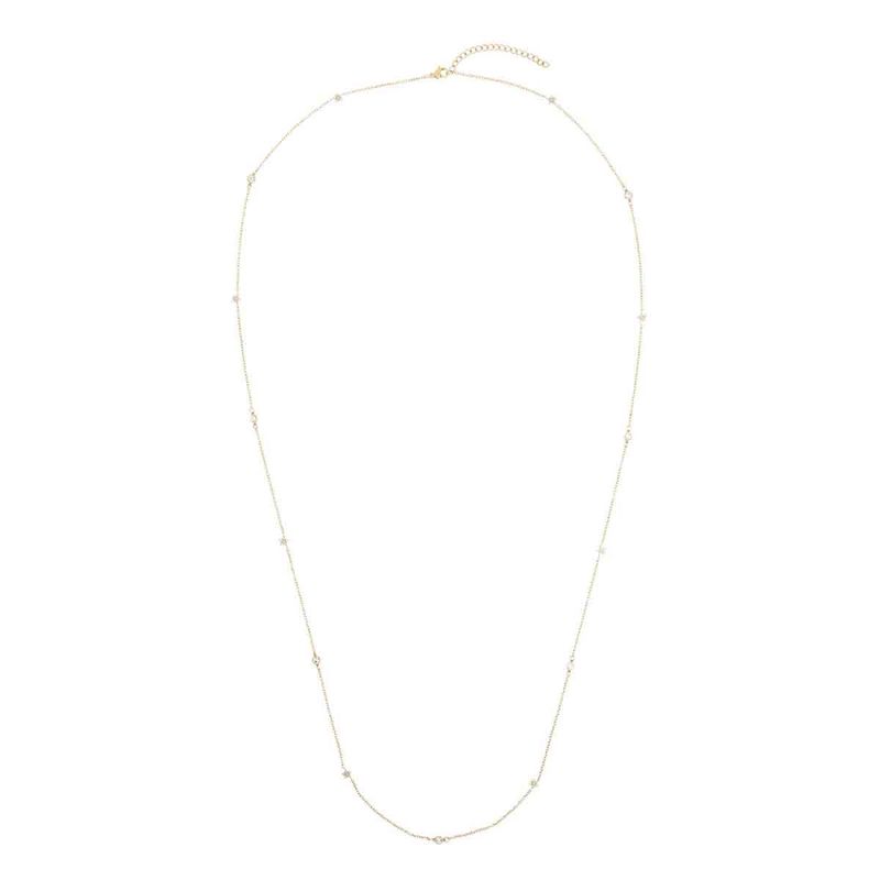 Crystal Star & Dot Chain Necklace