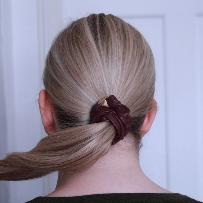 Hovedbilde Leather Mini Scrunchie