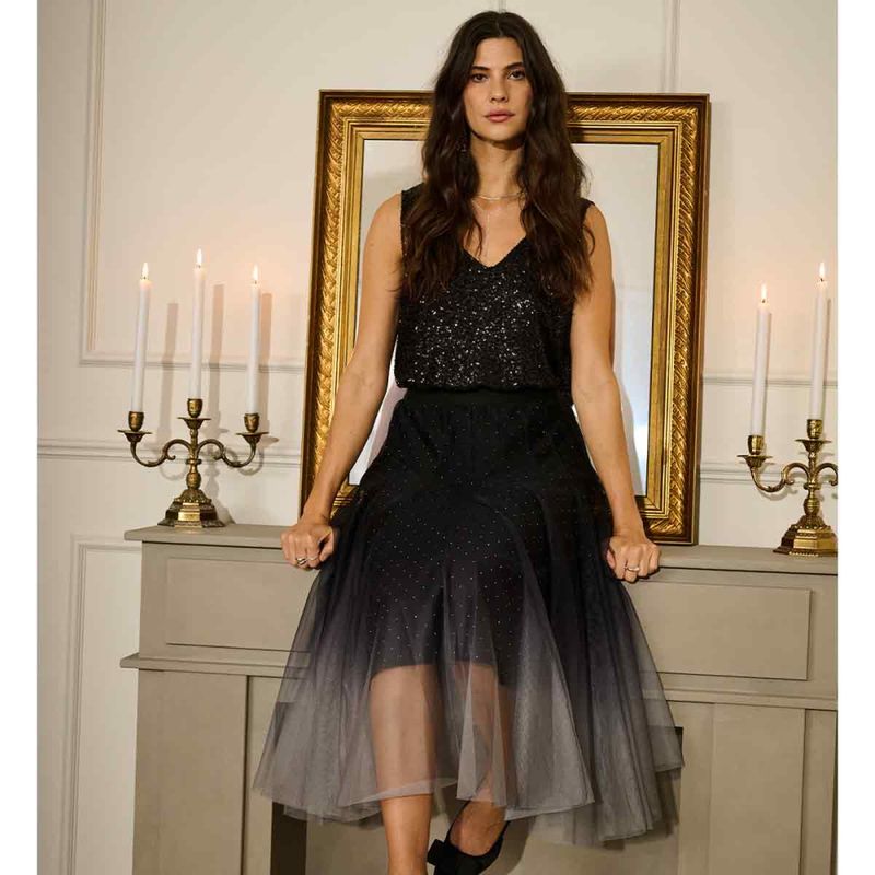 CRGlittery Mesh Skirt