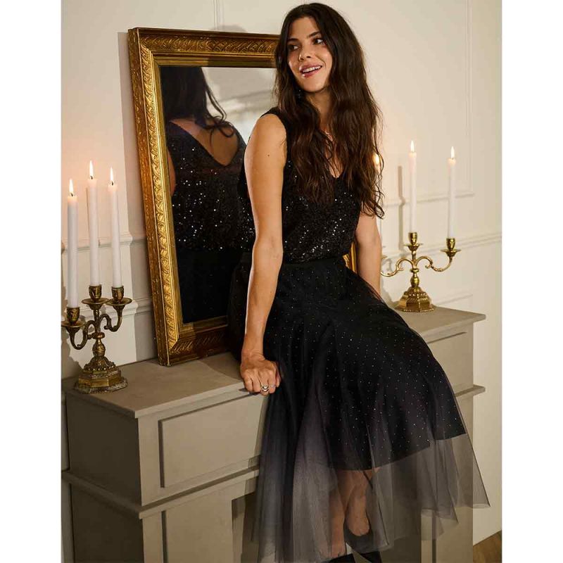 CRGlittery Mesh Skirt