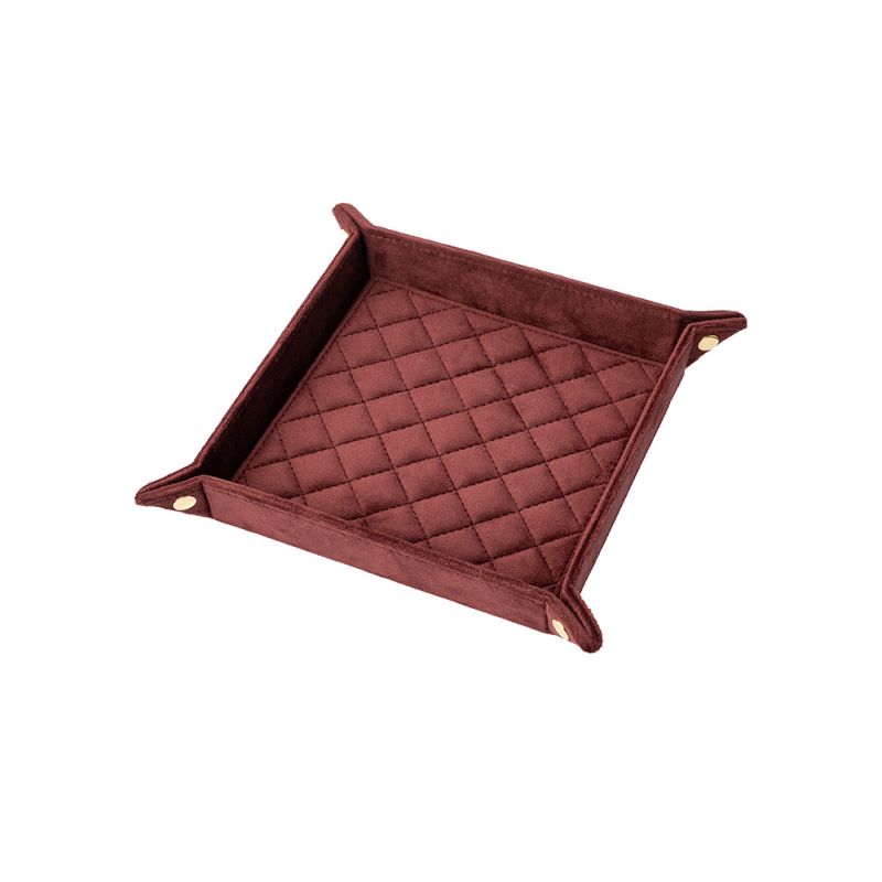 Velvet Quilted Jewellery Tray Medium