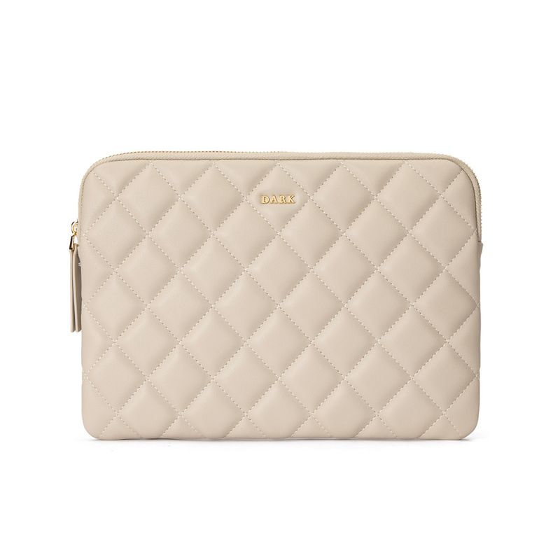 Leather Quilted Medium Pouch